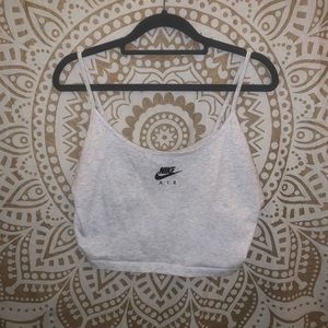 Women’s White Nike Crop Tank